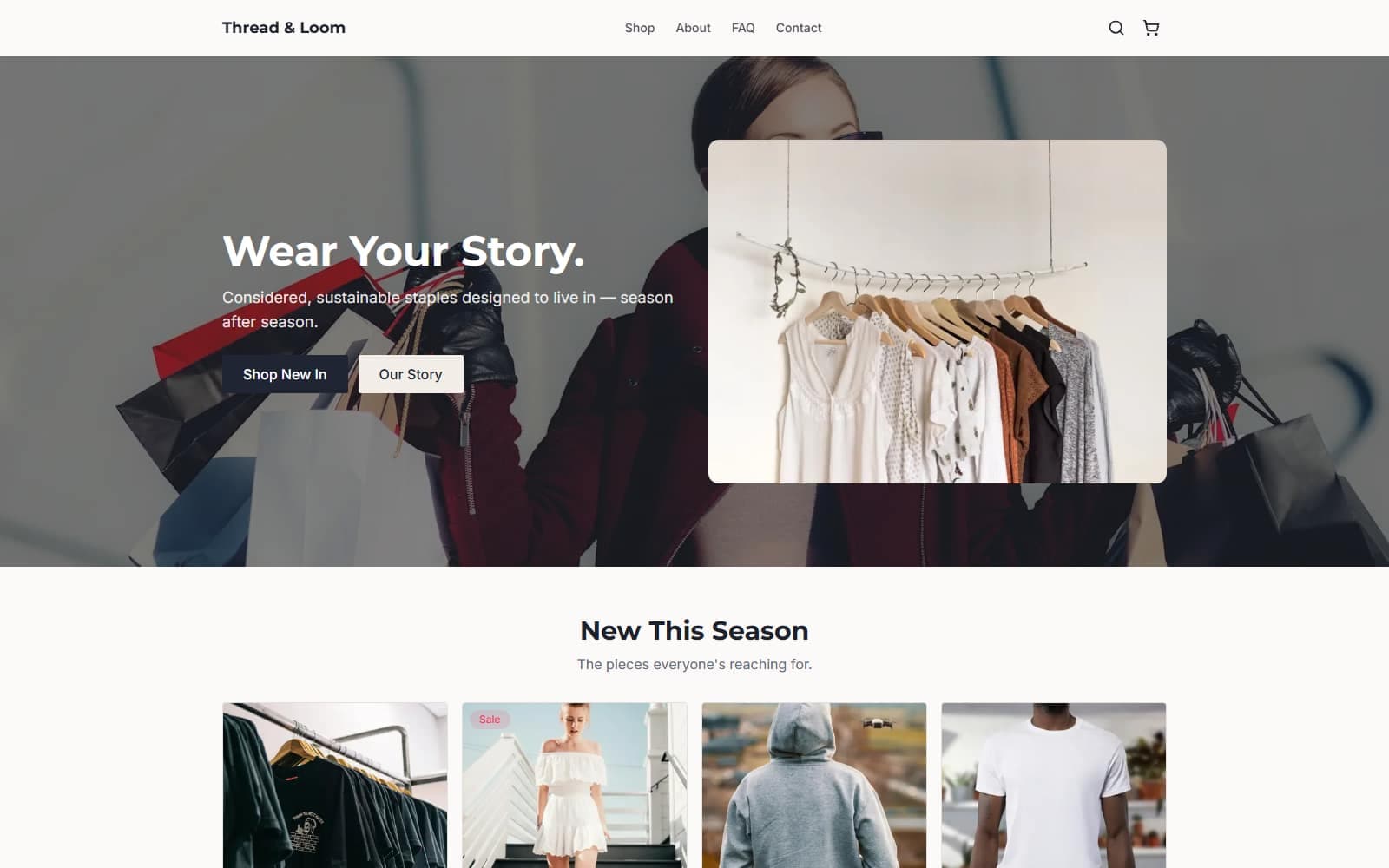 A store built with RholdCommerce
